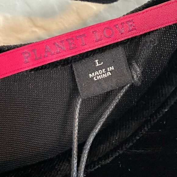 Scotch & Soda Ruched puff-sleeved velvet black top size L. NWT - Picture 11 of 13